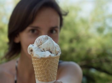 woman-holding-ice-cream