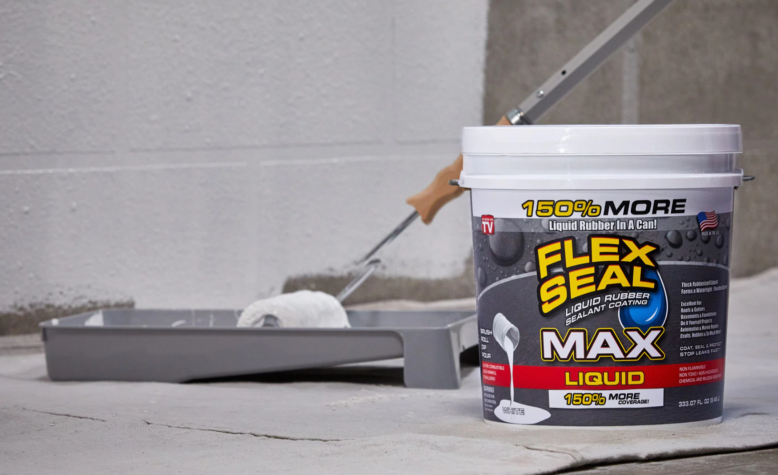 How Long Will Flex Seal Last Howlongdoes Last   Flex Seal Rollers Wall 