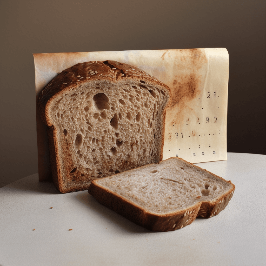 image of a slice of bread with visible mold